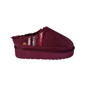 Lamo Jules Women's Comfort Slippers Wine Color Women's No Size Fits 7 No Box